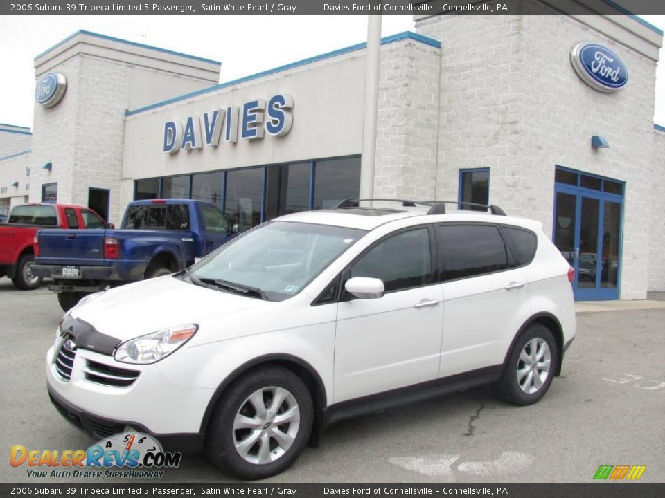 2006 Subaru B9 Tribeca Limited 5 Passenger Satin White Pearl / Gray Photo #1
