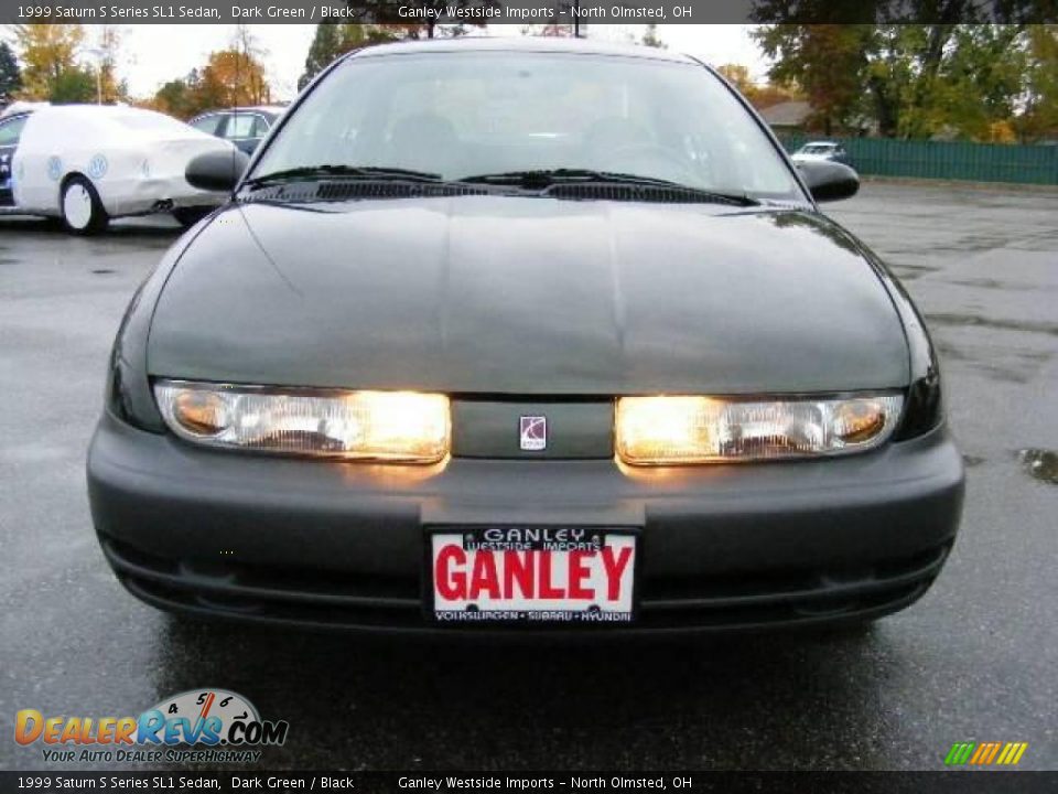 1999 Saturn S Series SL1 Sedan Dark Green / Black Photo #8