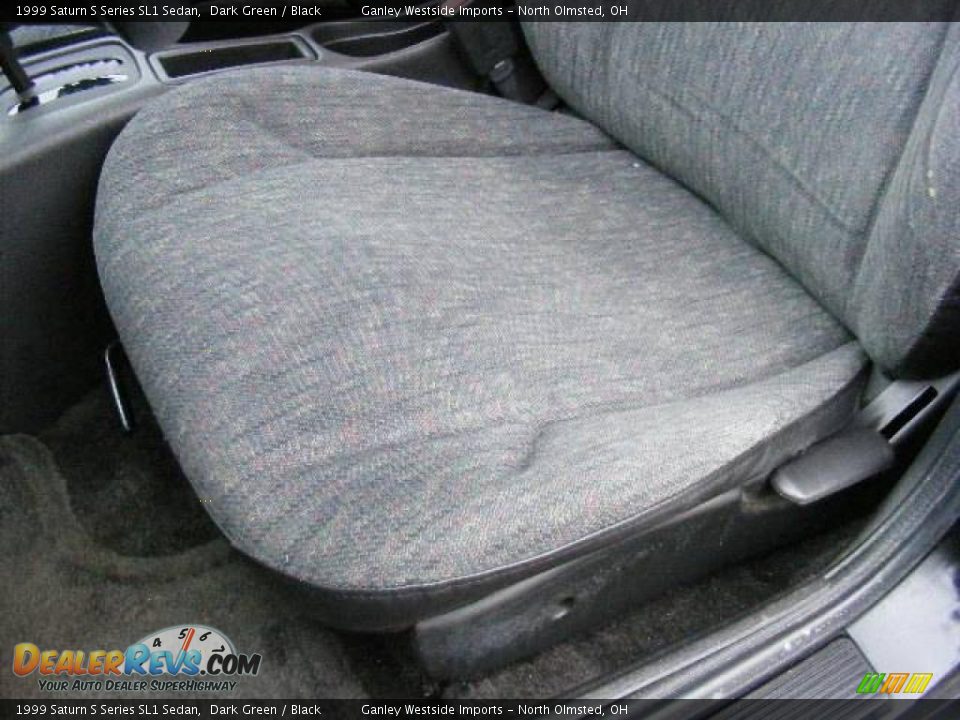 1999 Saturn S Series SL1 Sedan Dark Green / Black Photo #10