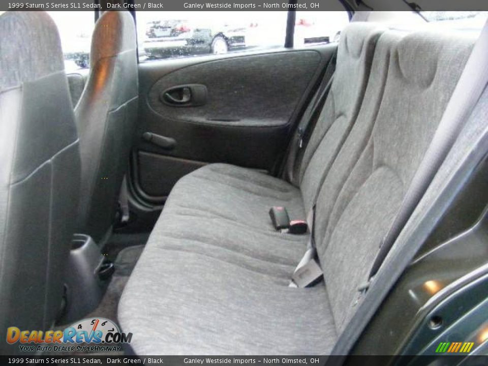1999 Saturn S Series SL1 Sedan Dark Green / Black Photo #11