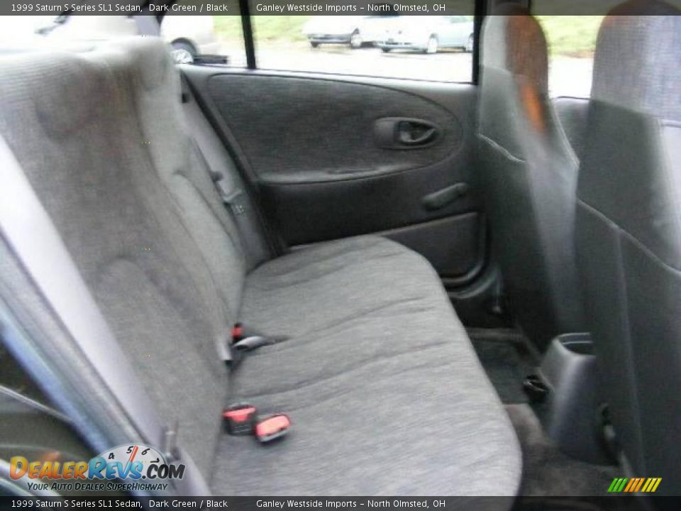 1999 Saturn S Series SL1 Sedan Dark Green / Black Photo #12