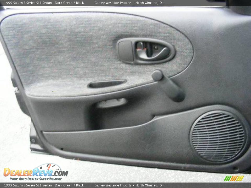 1999 Saturn S Series SL1 Sedan Dark Green / Black Photo #19