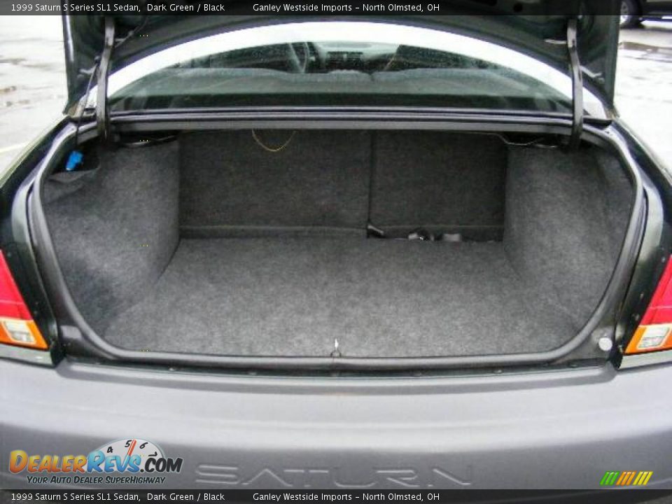 1999 Saturn S Series SL1 Sedan Dark Green / Black Photo #20