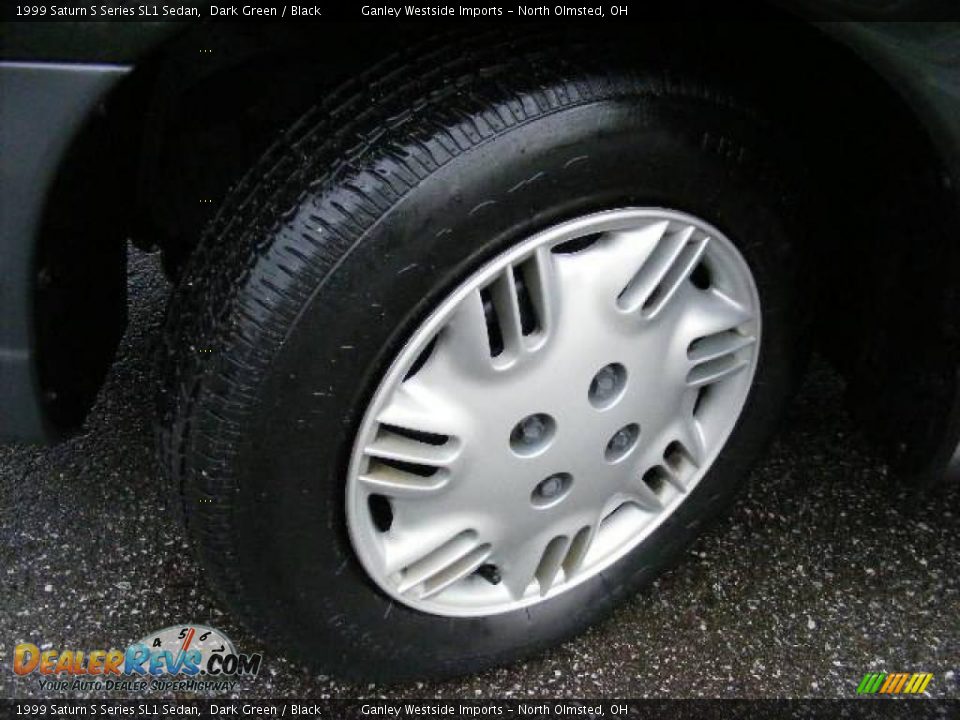 1999 Saturn S Series SL1 Sedan Dark Green / Black Photo #21