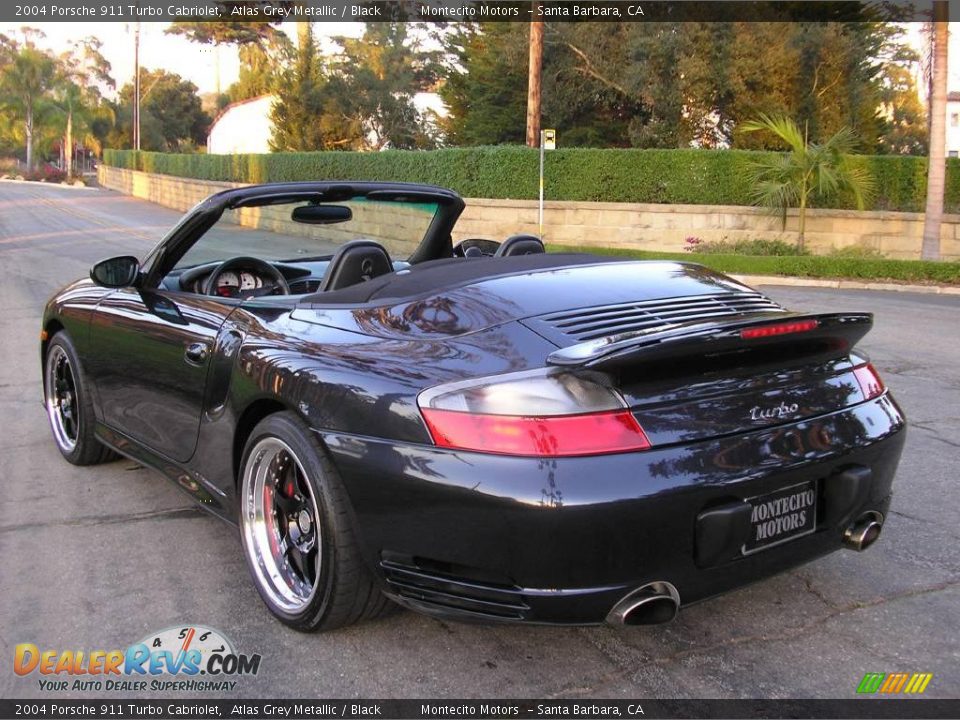 2004 Porsche 911 Turbo Cabriolet Atlas Grey Metallic / Black Photo #29