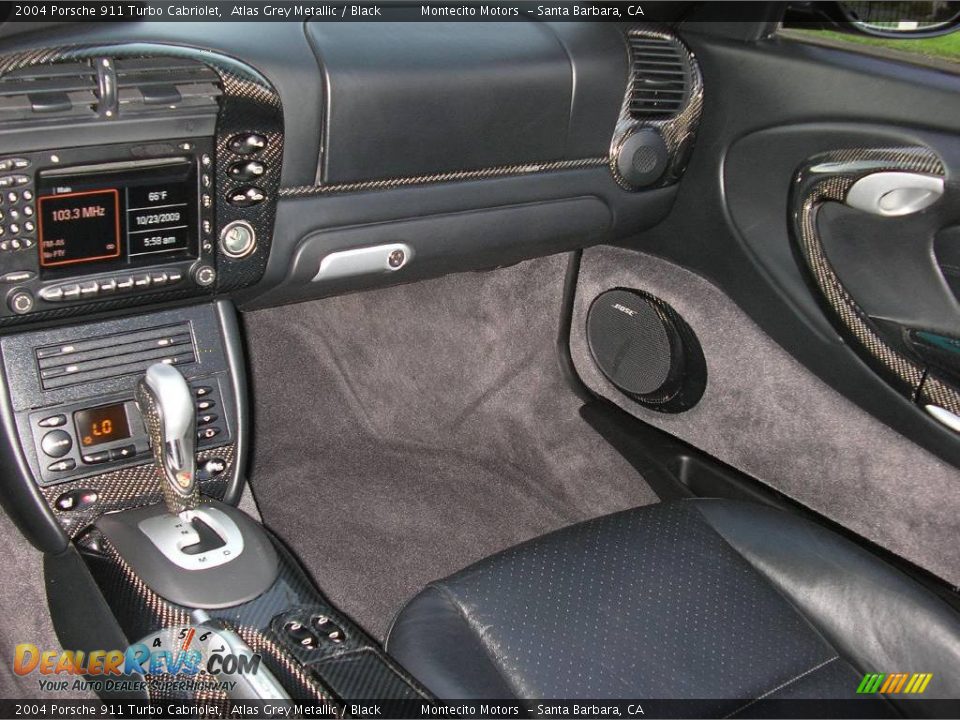 2004 Porsche 911 Turbo Cabriolet Atlas Grey Metallic / Black Photo #32