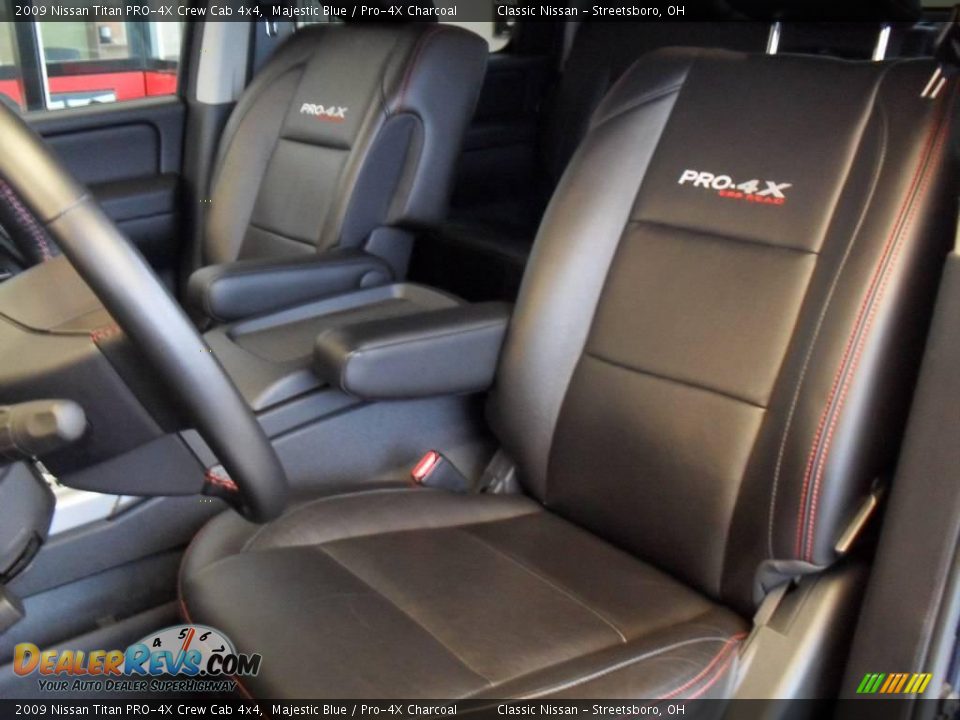 2009 Nissan Titan PRO-4X Crew Cab 4x4 Majestic Blue / Pro-4X Charcoal Photo #15
