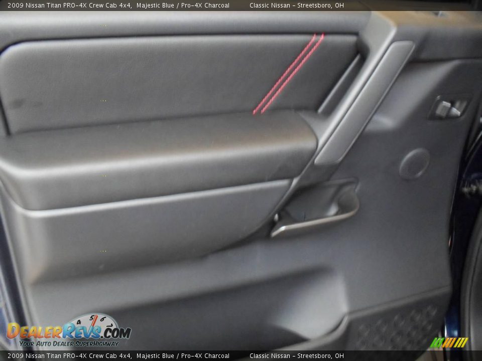 2009 Nissan Titan PRO-4X Crew Cab 4x4 Majestic Blue / Pro-4X Charcoal Photo #22