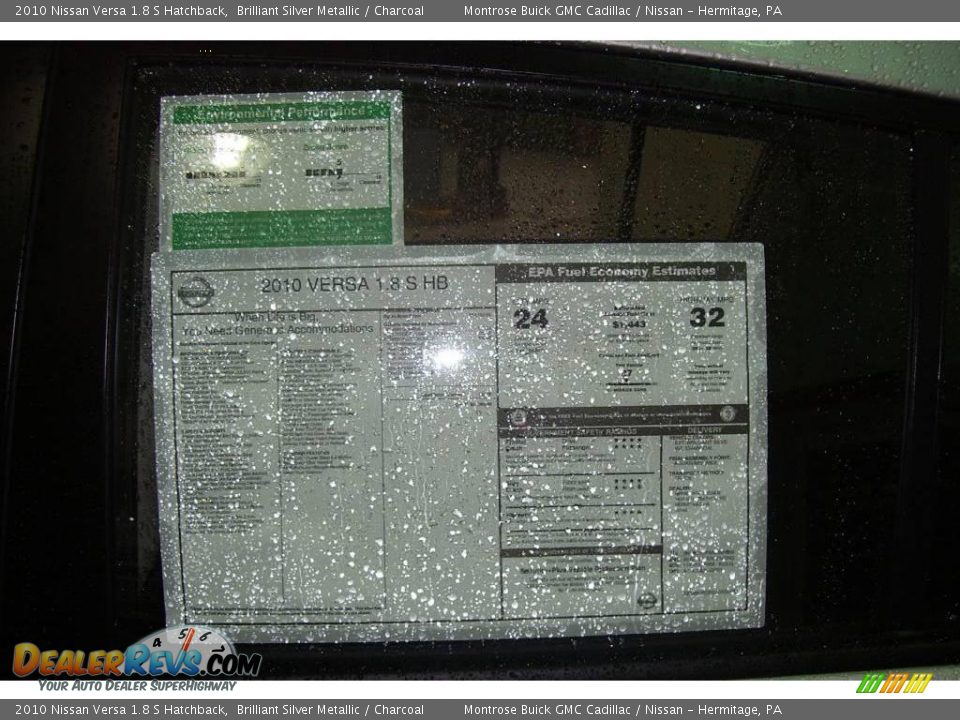2010 Nissan Versa 1.8 S Hatchback Brilliant Silver Metallic / Charcoal Photo #5