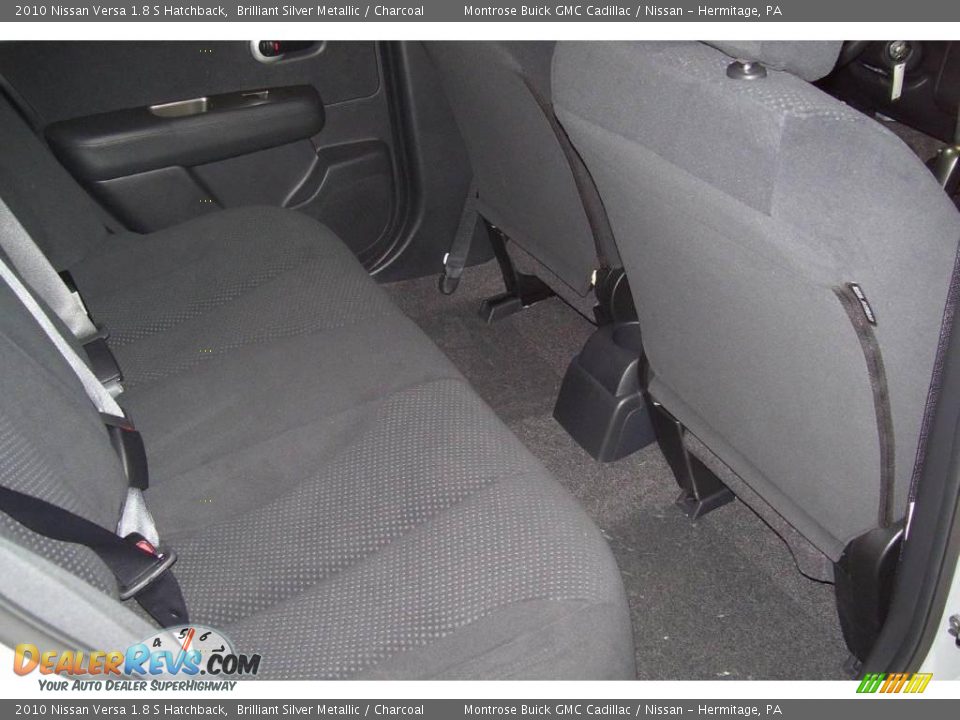 2010 Nissan Versa 1.8 S Hatchback Brilliant Silver Metallic / Charcoal Photo #12