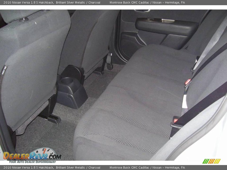 2010 Nissan Versa 1.8 S Hatchback Brilliant Silver Metallic / Charcoal Photo #13