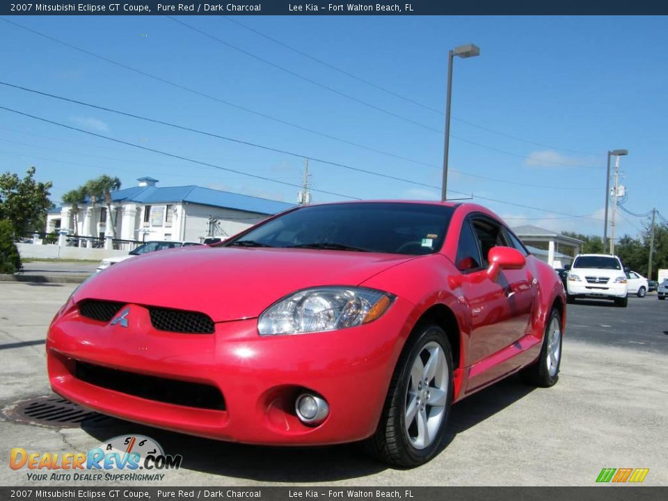 2007 Mitsubishi Eclipse GT Coupe Pure Red / Dark Charcoal Photo #1