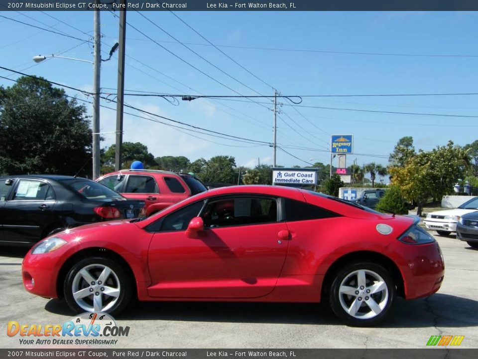 2007 Mitsubishi Eclipse GT Coupe Pure Red / Dark Charcoal Photo #2