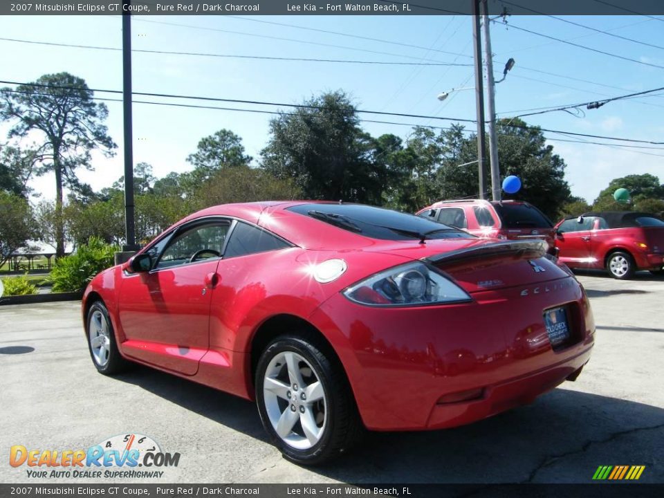2007 Mitsubishi Eclipse GT Coupe Pure Red / Dark Charcoal Photo #3