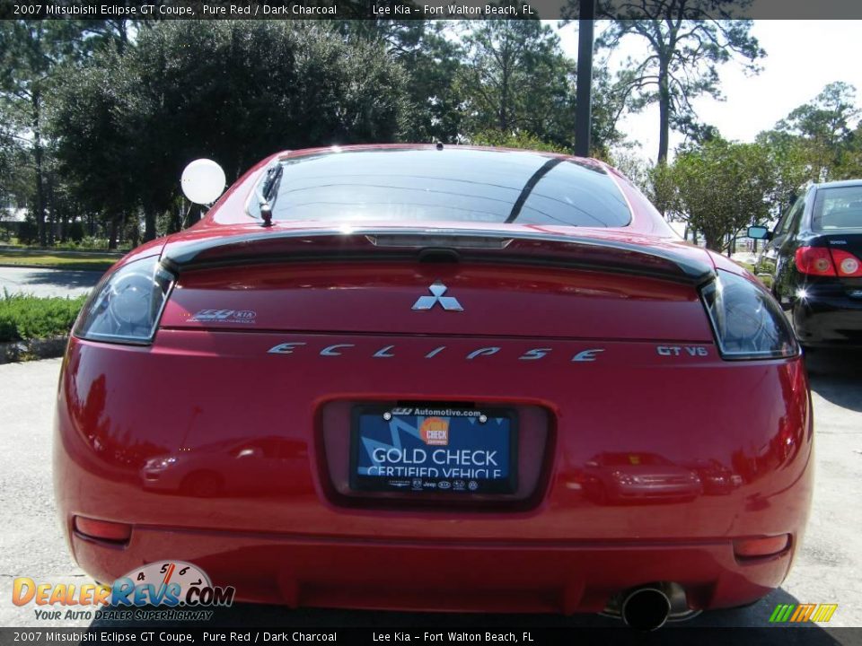 2007 Mitsubishi Eclipse GT Coupe Pure Red / Dark Charcoal Photo #4