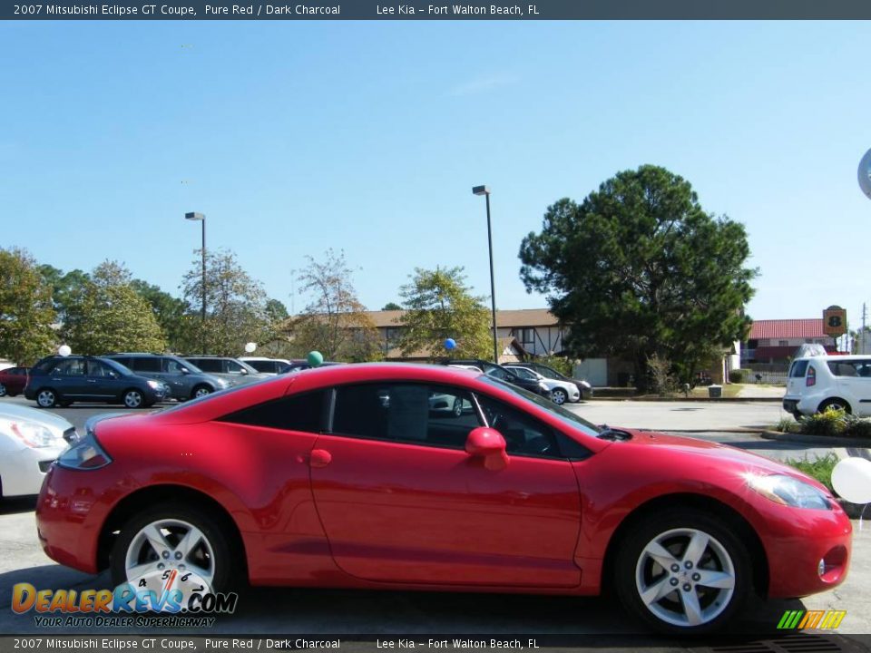 2007 Mitsubishi Eclipse GT Coupe Pure Red / Dark Charcoal Photo #6