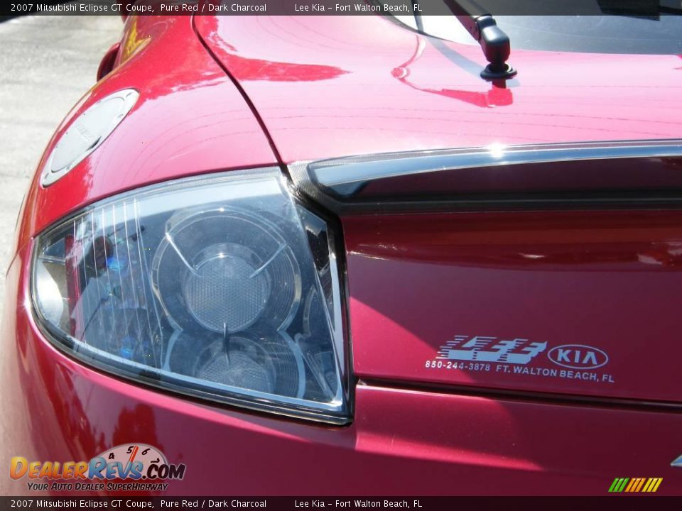 2007 Mitsubishi Eclipse GT Coupe Pure Red / Dark Charcoal Photo #10