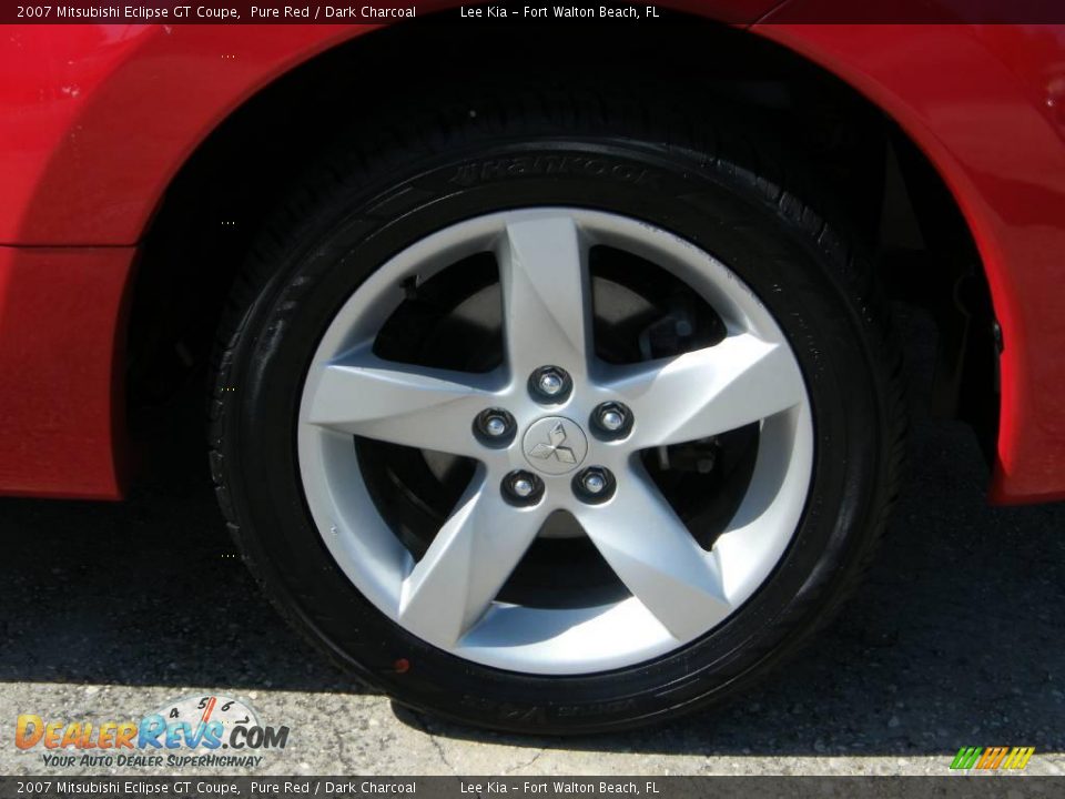 2007 Mitsubishi Eclipse GT Coupe Pure Red / Dark Charcoal Photo #11