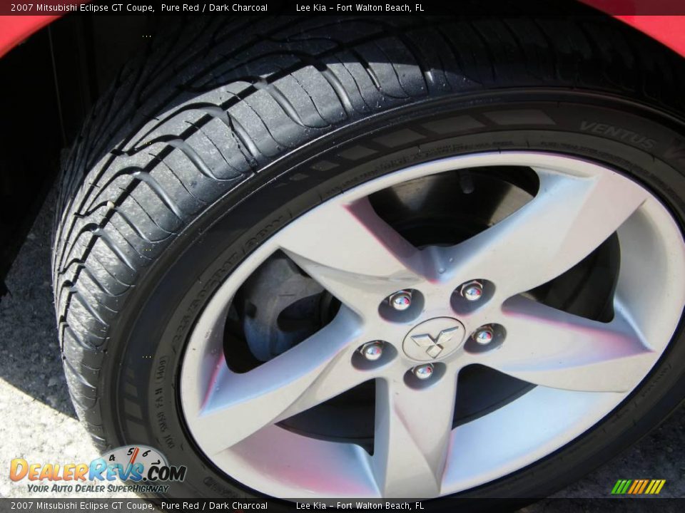 2007 Mitsubishi Eclipse GT Coupe Pure Red / Dark Charcoal Photo #12