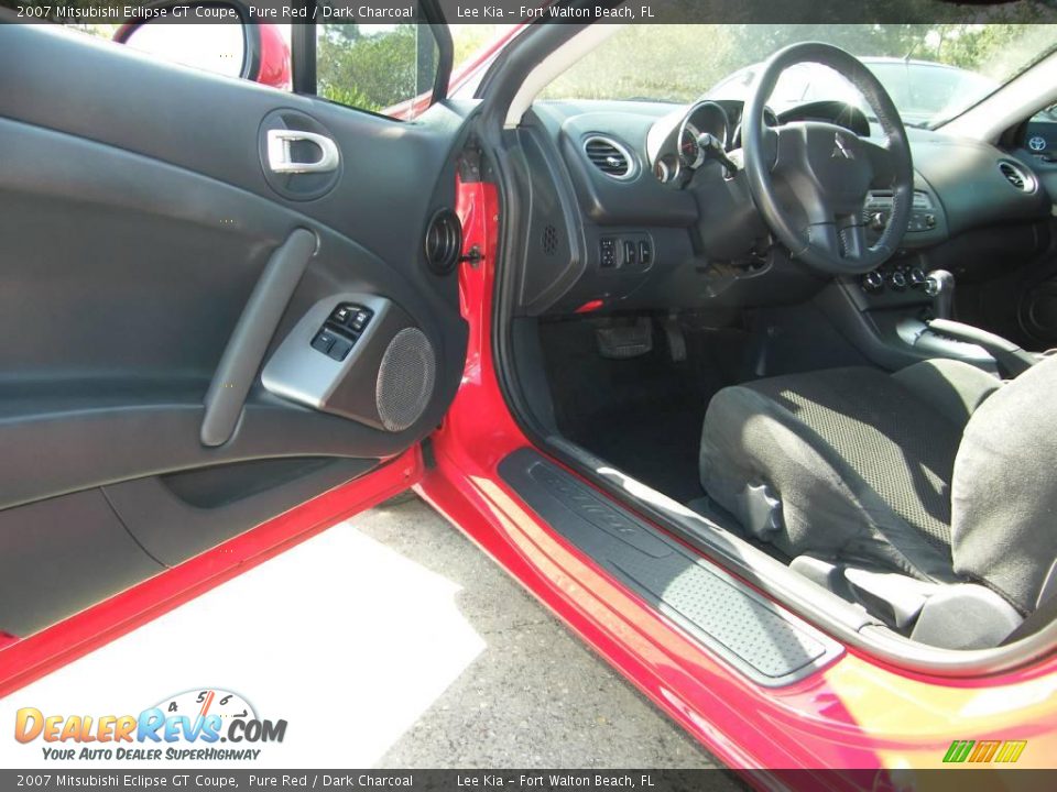 2007 Mitsubishi Eclipse GT Coupe Pure Red / Dark Charcoal Photo #13