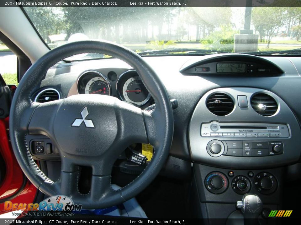 2007 Mitsubishi Eclipse GT Coupe Pure Red / Dark Charcoal Photo #17