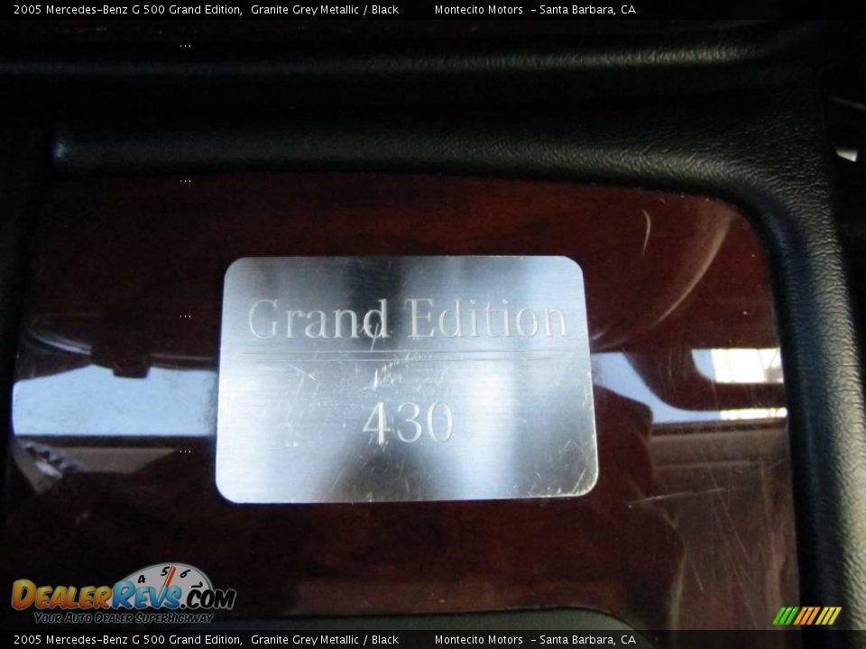 2005 Mercedes-Benz G 500 Grand Edition Granite Grey Metallic / Black Photo #35