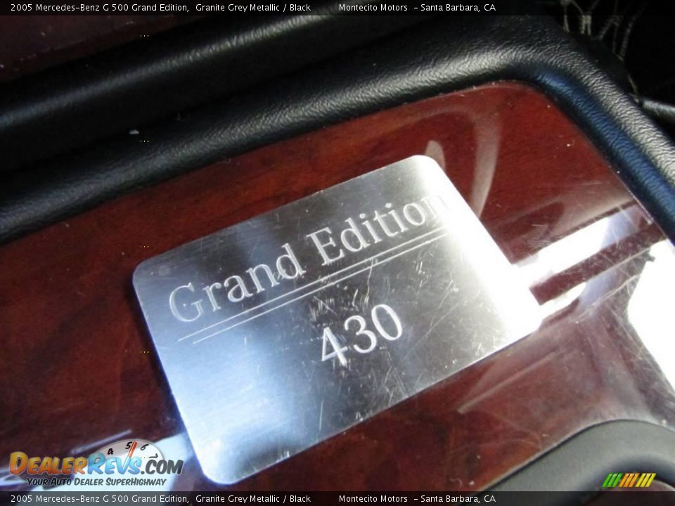 2005 Mercedes-Benz G 500 Grand Edition Granite Grey Metallic / Black Photo #36