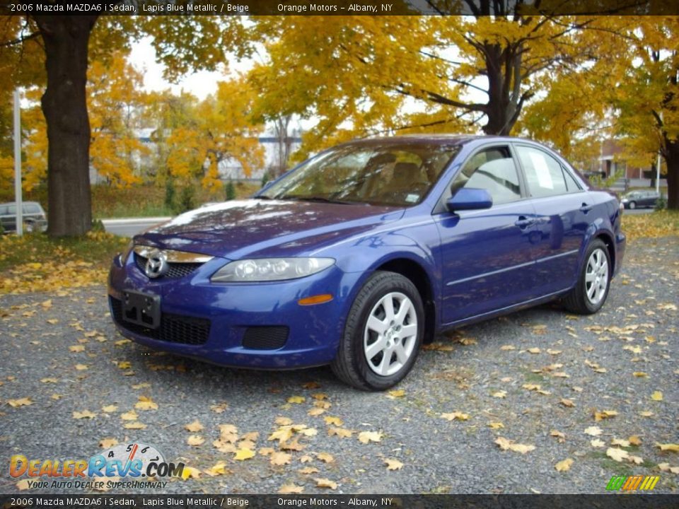 2006 Mazda MAZDA6 i Sedan Lapis Blue Metallic / Beige Photo #1