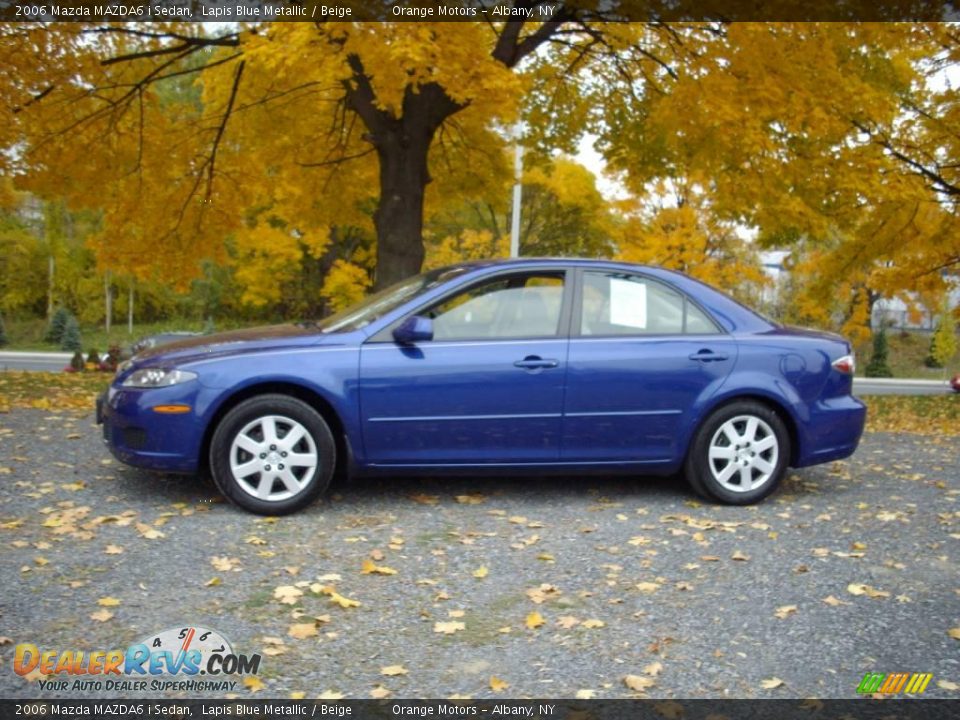 2006 Mazda MAZDA6 i Sedan Lapis Blue Metallic / Beige Photo #2