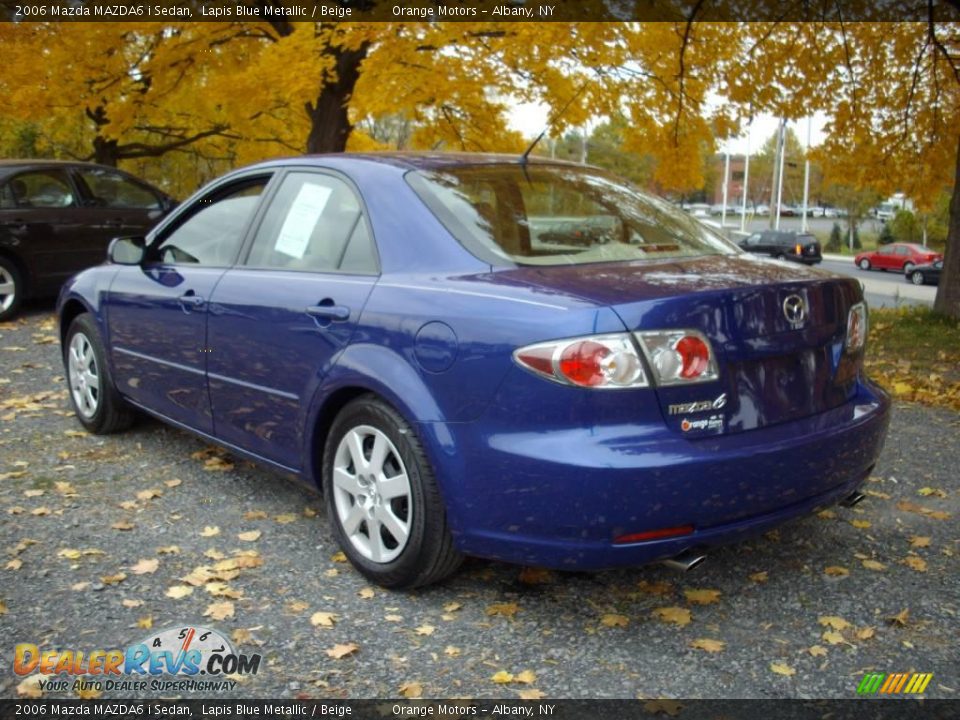 2006 Mazda MAZDA6 i Sedan Lapis Blue Metallic / Beige Photo #4