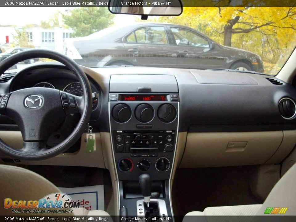 2006 Mazda MAZDA6 i Sedan Lapis Blue Metallic / Beige Photo #6