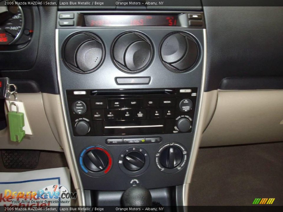 2006 Mazda MAZDA6 i Sedan Lapis Blue Metallic / Beige Photo #7