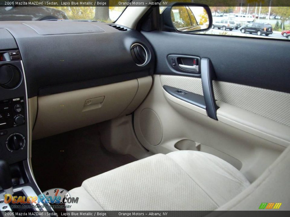 2006 Mazda MAZDA6 i Sedan Lapis Blue Metallic / Beige Photo #9