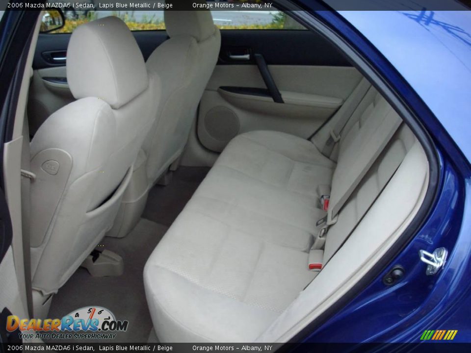 2006 Mazda MAZDA6 i Sedan Lapis Blue Metallic / Beige Photo #10