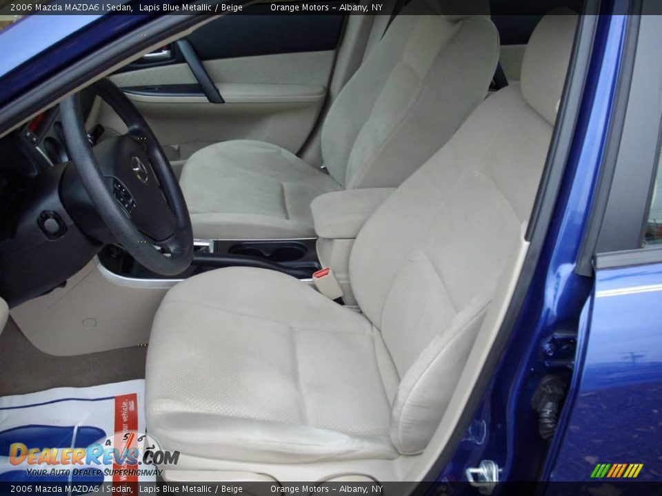 2006 Mazda MAZDA6 i Sedan Lapis Blue Metallic / Beige Photo #12