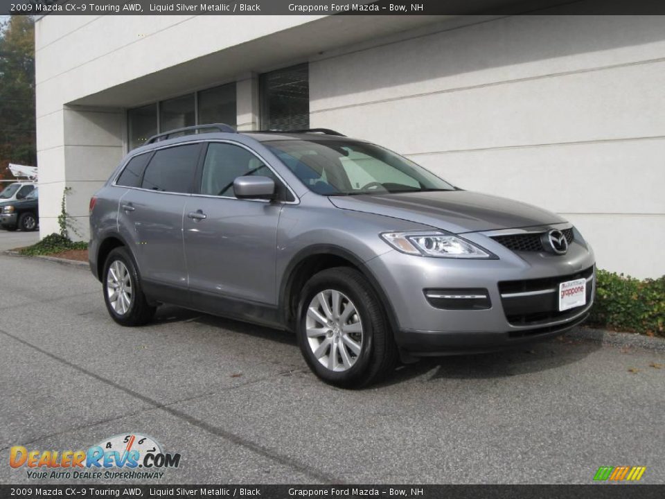 2009 Mazda CX-9 Touring AWD Liquid Silver Metallic / Black Photo #1