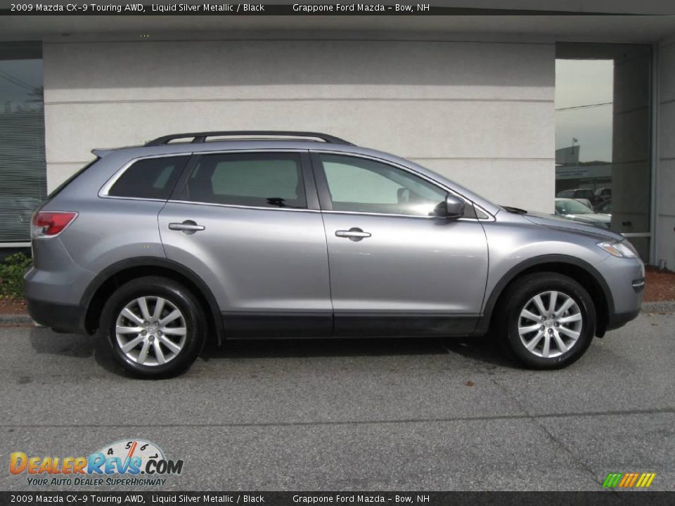 2009 Mazda CX-9 Touring AWD Liquid Silver Metallic / Black Photo #2