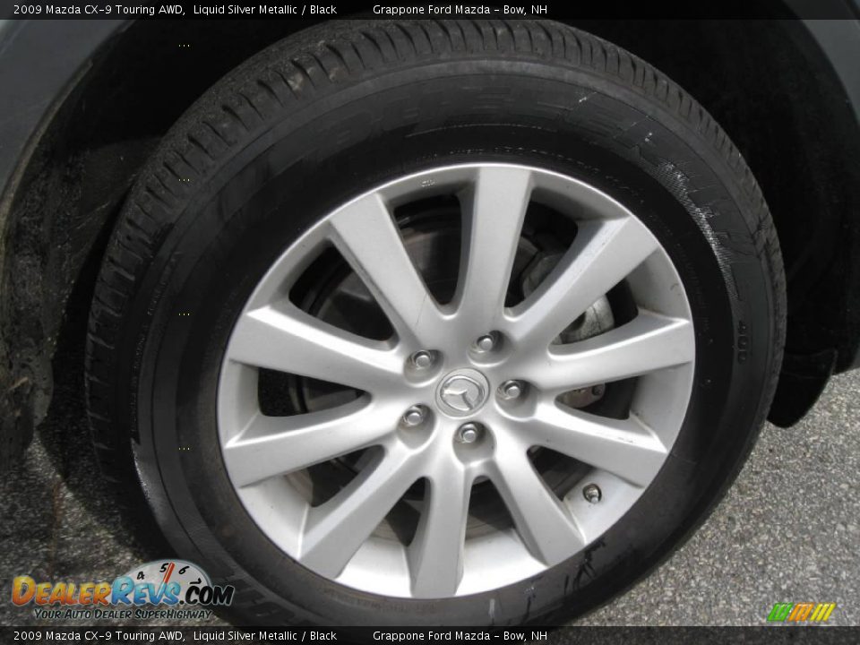 2009 Mazda CX-9 Touring AWD Liquid Silver Metallic / Black Photo #4