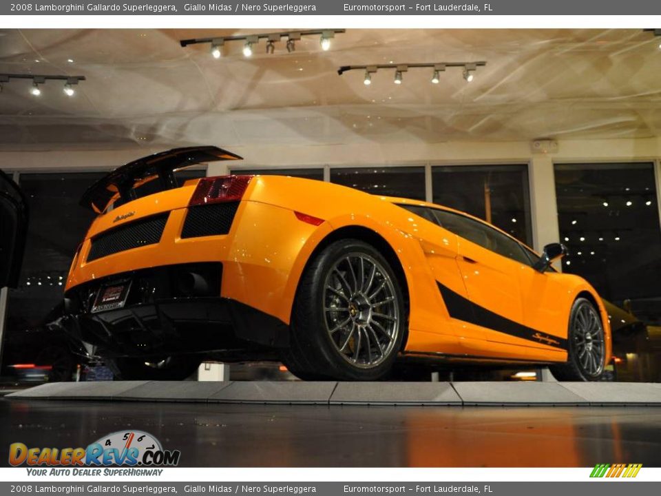 2008 Lamborghini Gallardo Superleggera Giallo Midas / Nero Superleggera Photo #12