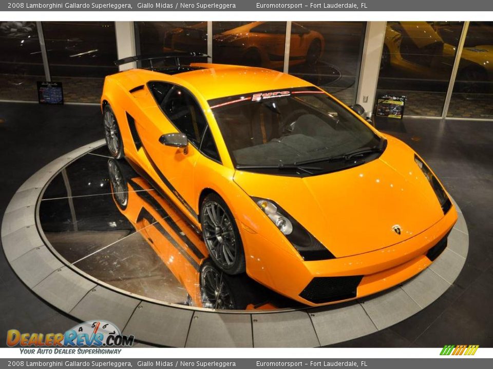 2008 Lamborghini Gallardo Superleggera Giallo Midas / Nero Superleggera Photo #13