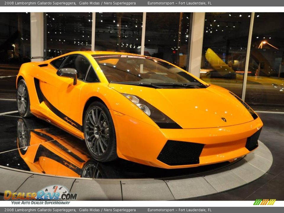 2008 Lamborghini Gallardo Superleggera Giallo Midas / Nero Superleggera Photo #17