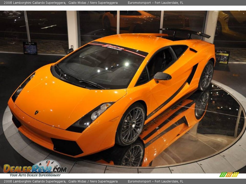 2008 Lamborghini Gallardo Superleggera Giallo Midas / Nero Superleggera Photo #24