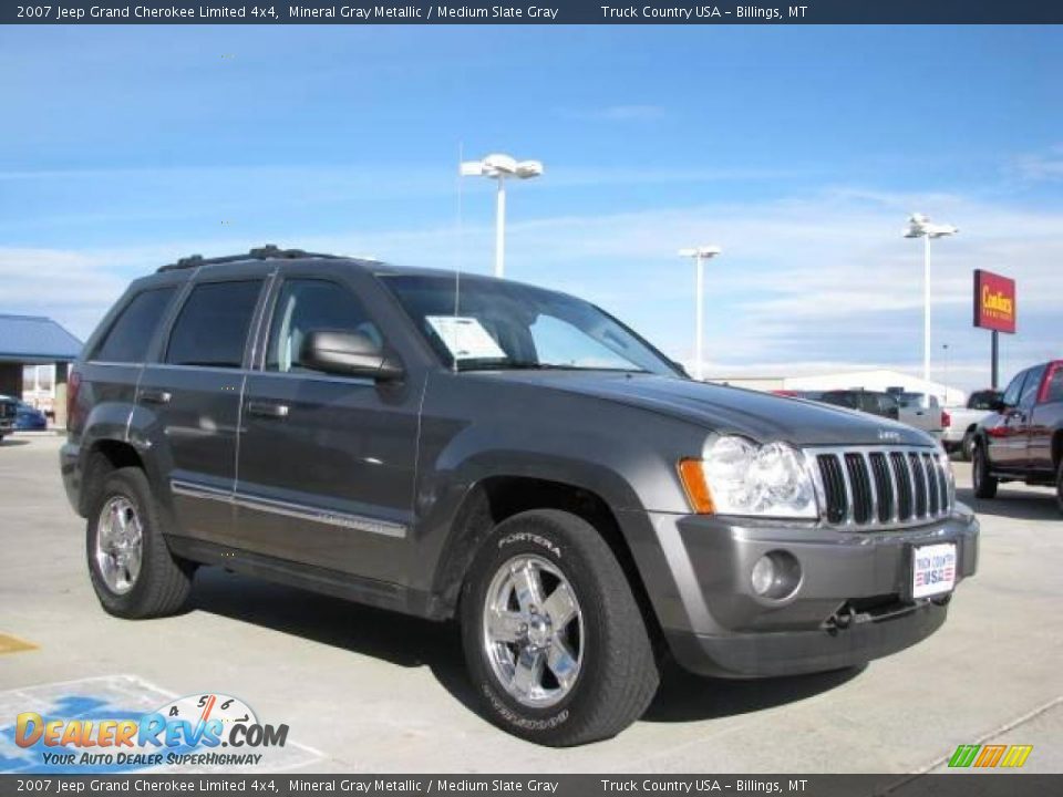 2007 Jeep Grand Cherokee Limited 4x4 Mineral Gray Metallic / Medium Slate Gray Photo #3