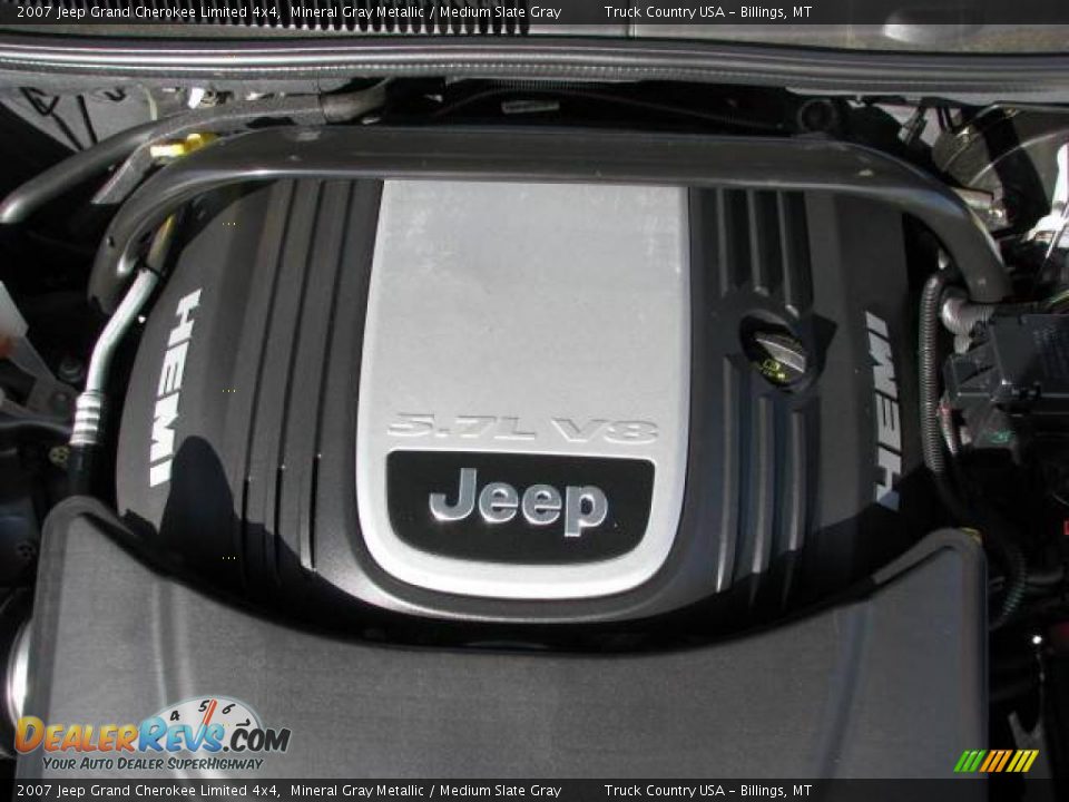 2007 Jeep Grand Cherokee Limited 4x4 Mineral Gray Metallic / Medium Slate Gray Photo #14