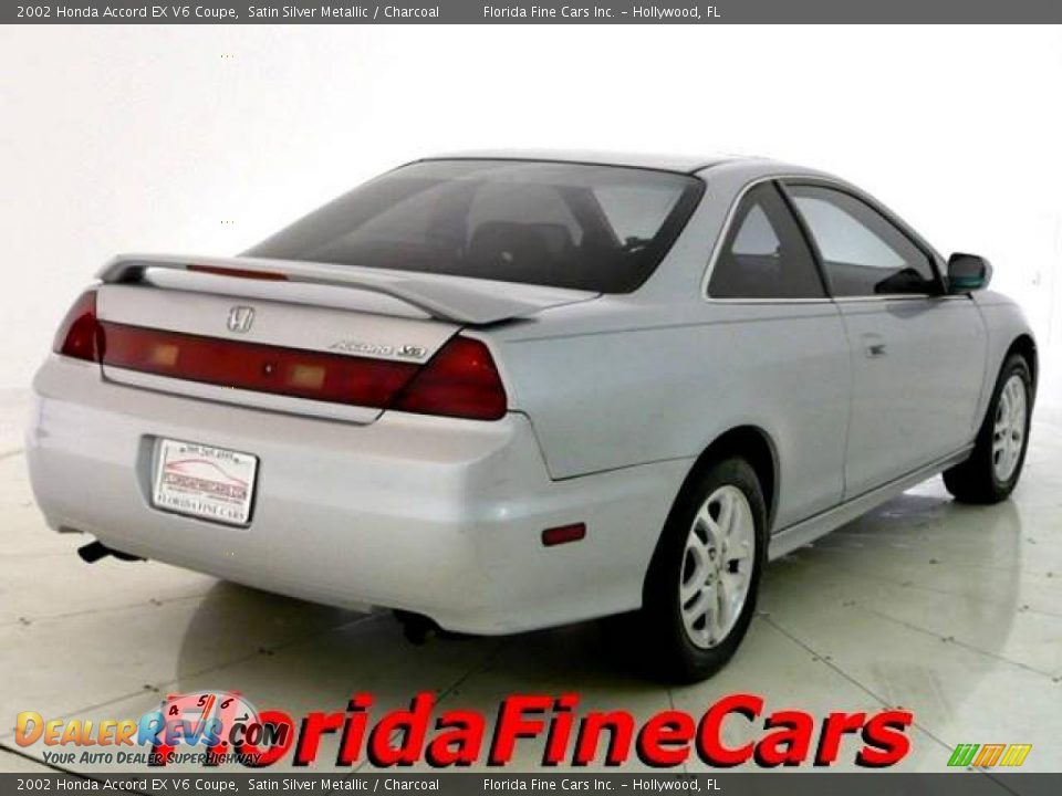 2002 Honda Accord EX V6 Coupe Satin Silver Metallic / Charcoal Photo #2