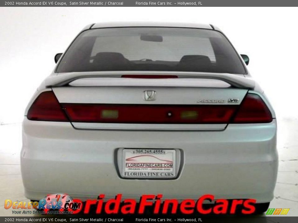 2002 Honda Accord EX V6 Coupe Satin Silver Metallic / Charcoal Photo #6