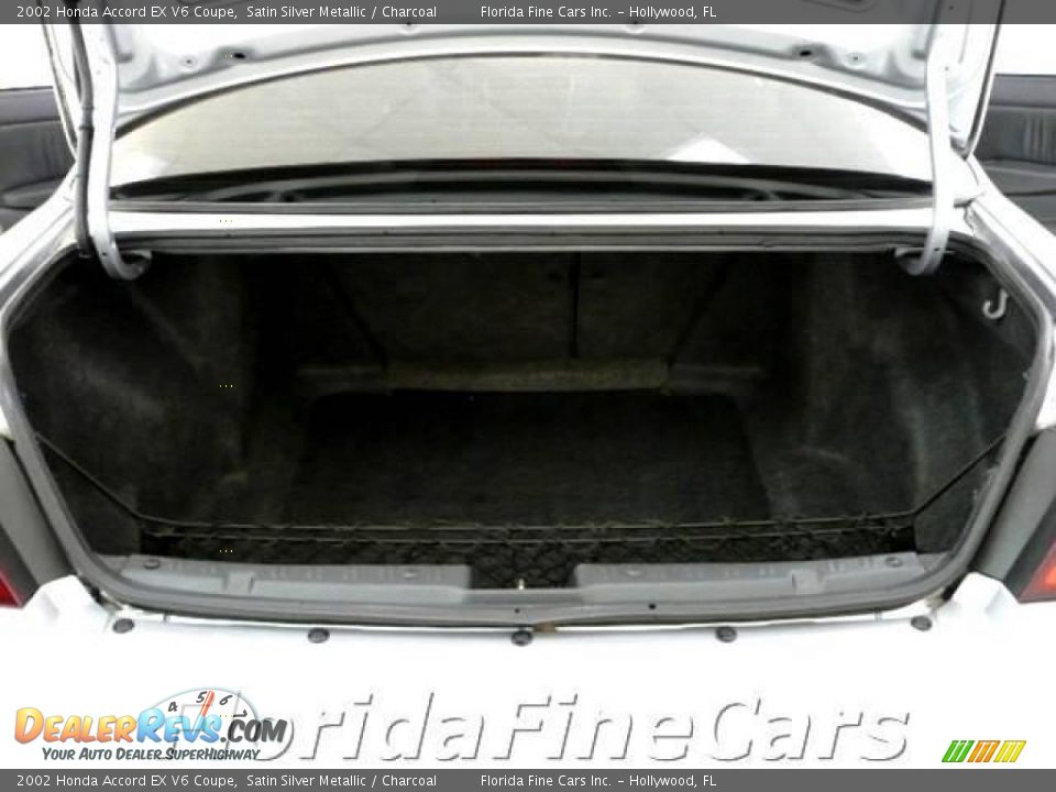 2002 Honda Accord EX V6 Coupe Satin Silver Metallic / Charcoal Photo #10