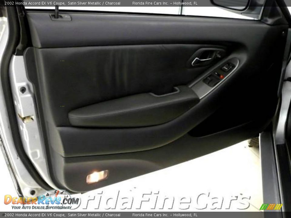 2002 Honda Accord EX V6 Coupe Satin Silver Metallic / Charcoal Photo #11