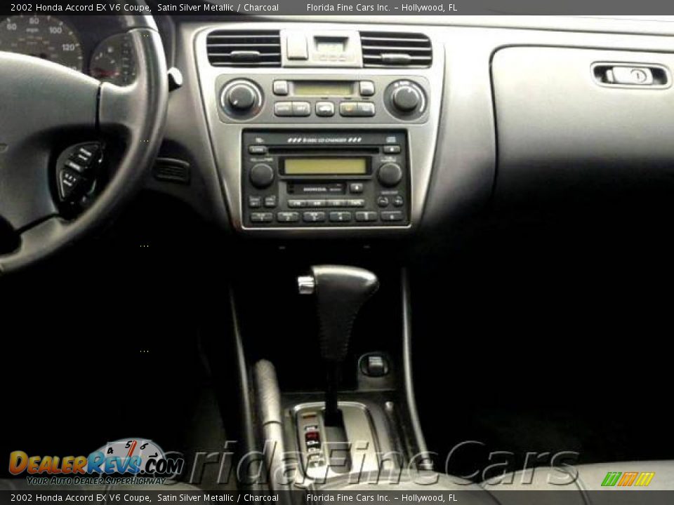 2002 Honda Accord EX V6 Coupe Satin Silver Metallic / Charcoal Photo #16
