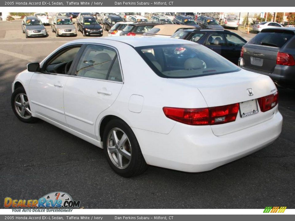 2005 Honda Accord EX-L Sedan Taffeta White / Ivory Photo #7